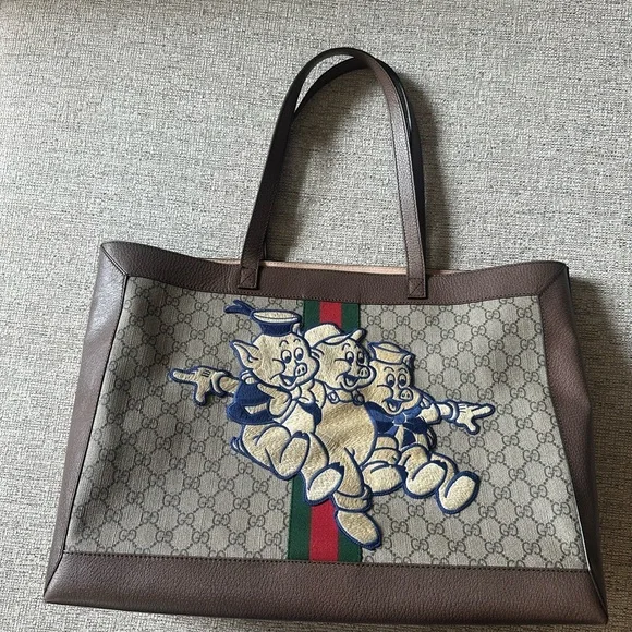 RARE Gucci x Disney Ophidia Supreme GG Tote Bag - Picture 3 of 12